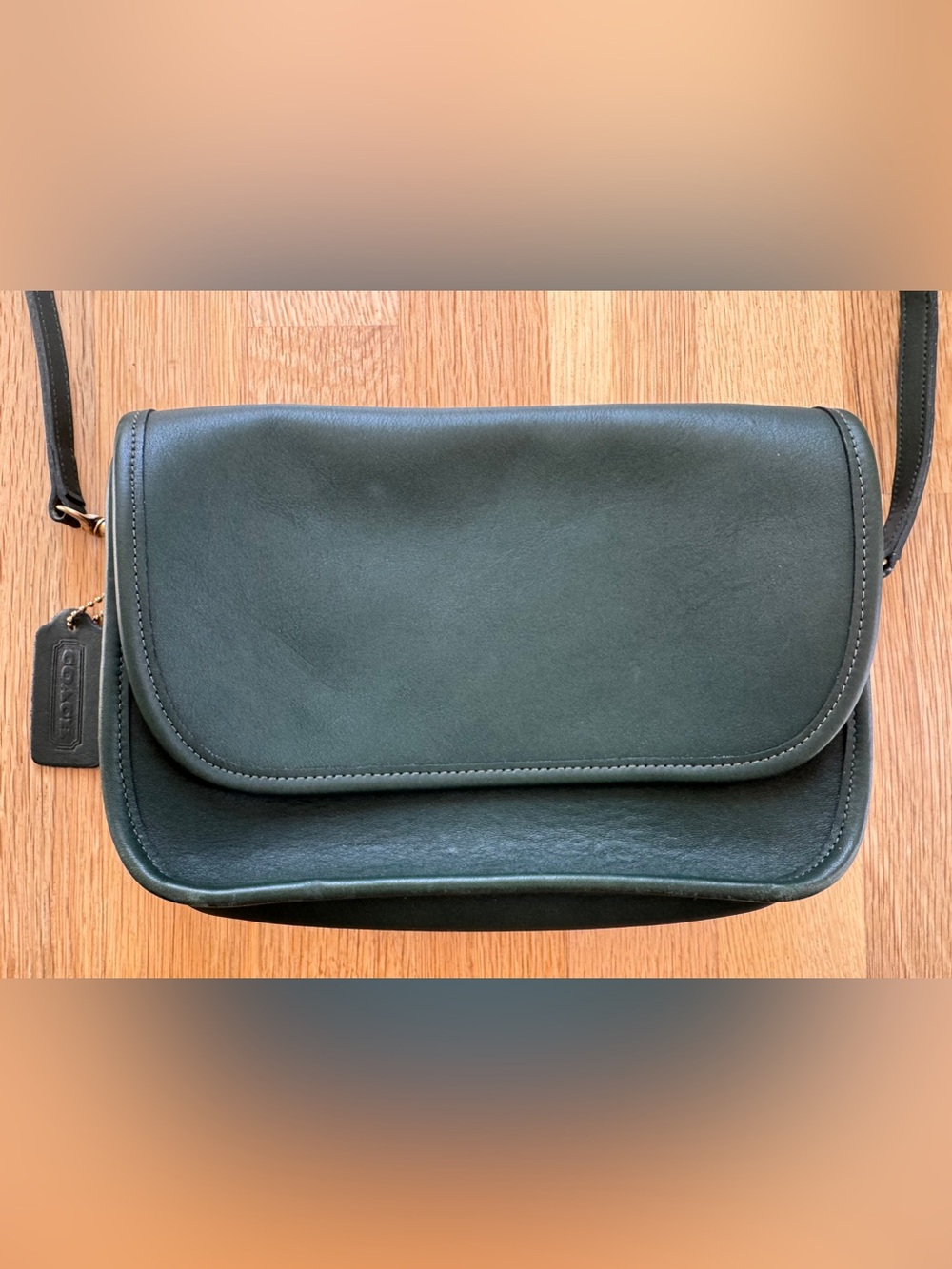 Vintage Coach Ritchie Bag (Style #9937) Bottle Green 1994